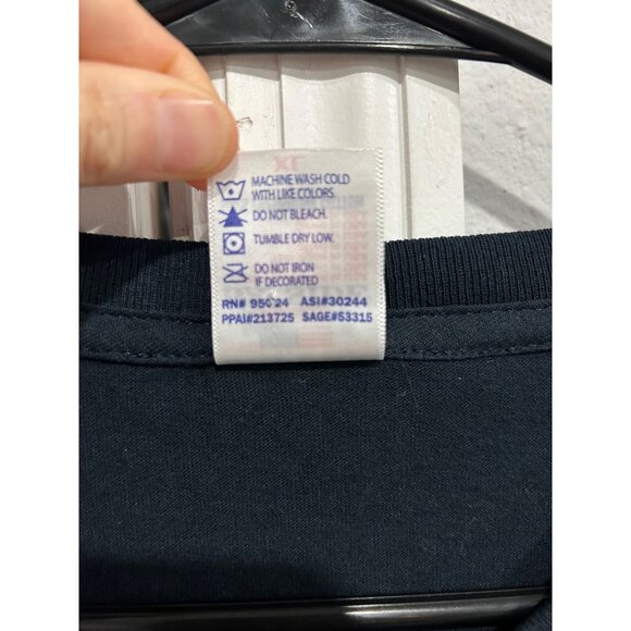 U.S. Navy Veteran I Served T-Shirt XL Bayside Made In USA Cotton Black - Picture 6 of 8